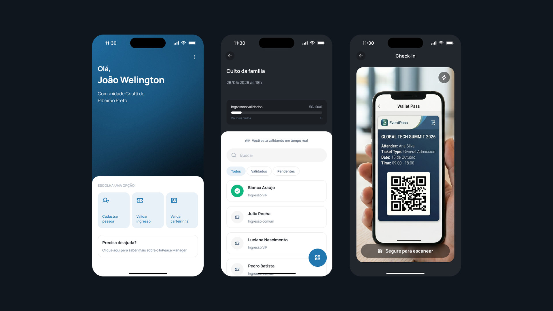 Como redesenhei o InPeace Manager para funcionar na pressa e sem sinal
